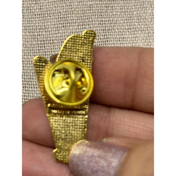 Vintage Albert Elovitz Enamel Harp Pin - Picture 6 of 7